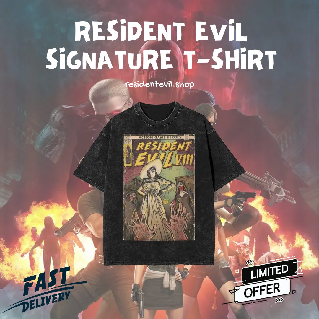 Vintage Horror Poster PTTT0304 Washed  Resident Evil T-Shirts